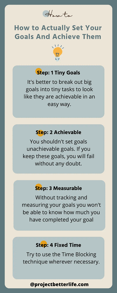 How to Actually Set Your Goals And Achieve Them
