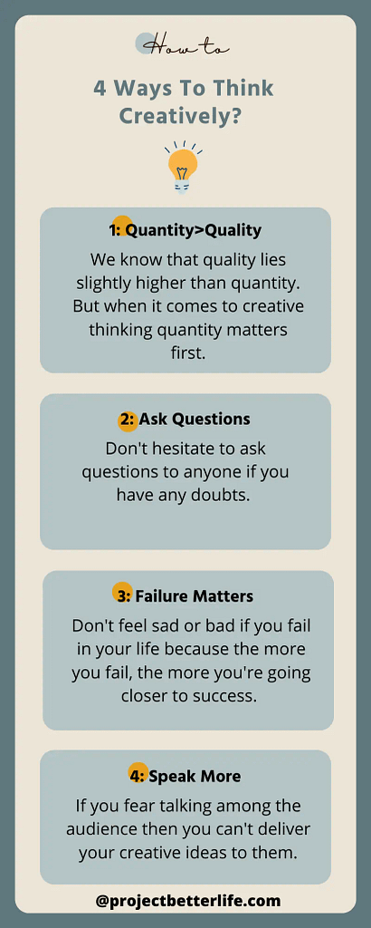 How To Think Creatively? 